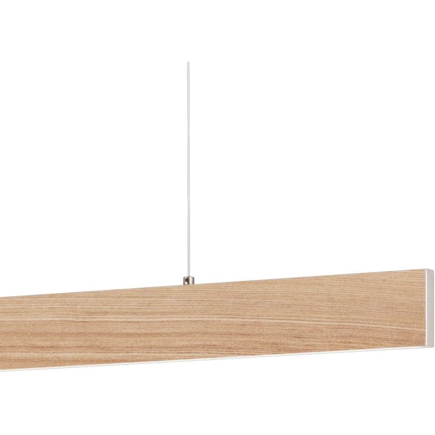 Eglo 39344 - Lámpara colgante LED con cable CLIMENE LED/17W/230V + LED/4,2W roble