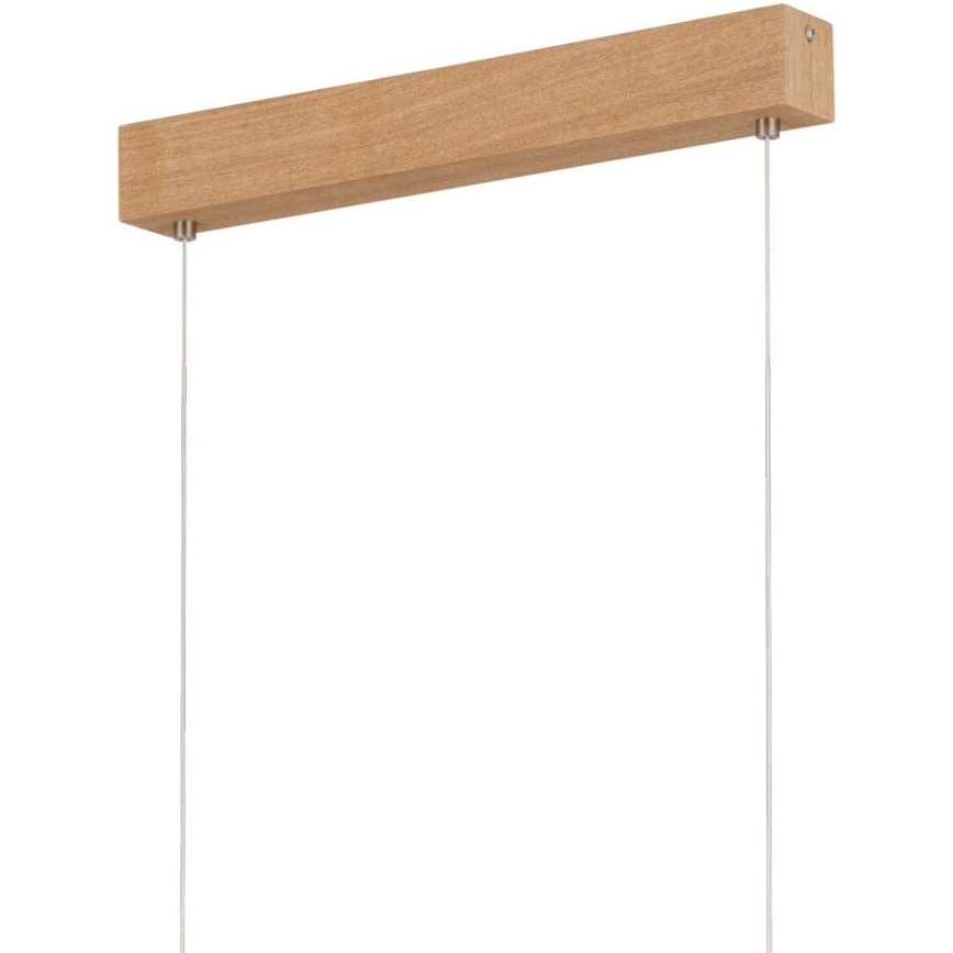 Eglo 39344 - Lámpara colgante LED con cable CLIMENE LED/17W/230V + LED/4,2W roble
