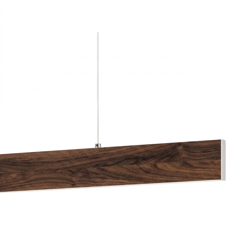 Eglo - Lámpara colgante LED en cable LED/17W/230V + LED/4,2W nogal