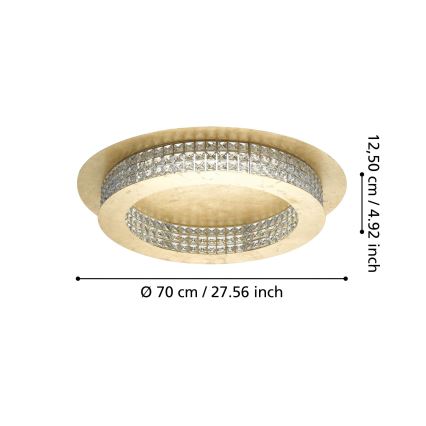 Eglo - Plafón LED regulable LED/44W/230V