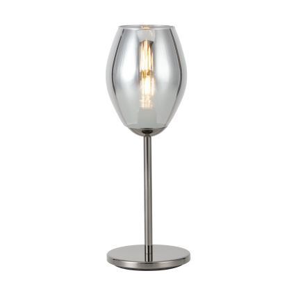 Eglo - Lámpara de mesa 1xE27/60W/230V negra/ahumada