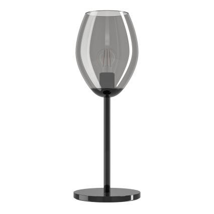 Eglo - Lámpara de mesa 1xE27/60W/230V negra/ahumada