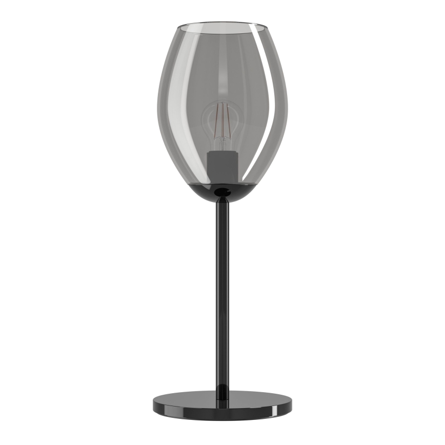 Eglo - Lámpara de mesa 1xE27/60W/230V negra/ahumada