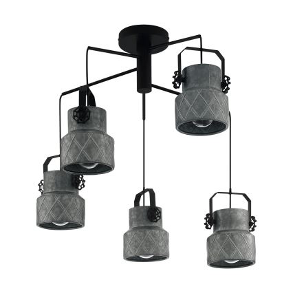 Eglo 39856 - Lámpara de techo HILCOTT de montaje en superficie 5xE27/40W/230V