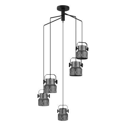 Eglo 39856 - Lámpara de techo HILCOTT de montaje en superficie 5xE27/40W/230V
