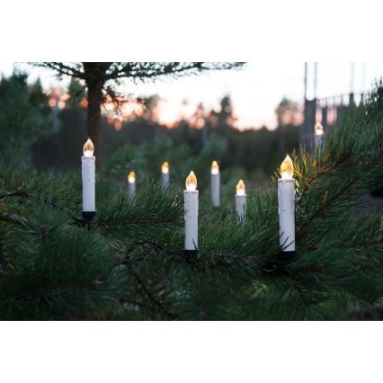 Eglo - JUEGO 10 luces LED para árbol de Navidad 1xLED/0,06W/1xAA IP44 + CR