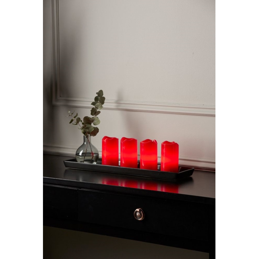 Eglo - Set de 4 decoraciones navideñas LED ADVENT LED/0,18W/2xCR2032 + mando a distancia