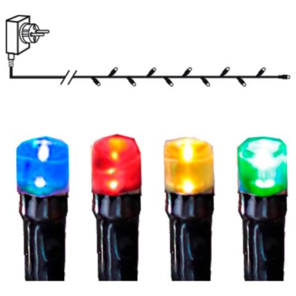 Eglo - Guirnalda LED para exterior 80 LEDs 8 m IP44 multicolor