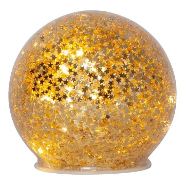 Eglo 411344 - Decoración navideña LED STAR FALL 10xLED/2xAA diá. 10 cm dorado