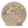 Eglo 411345 - Decoración navideña LED STAR FALL 10xLED/2xAA diá. 10 cm plata