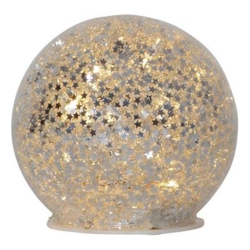 Eglo 411345 - Decoración navideña LED STAR FALL 10xLED/2xAA diá. 10 cm plata