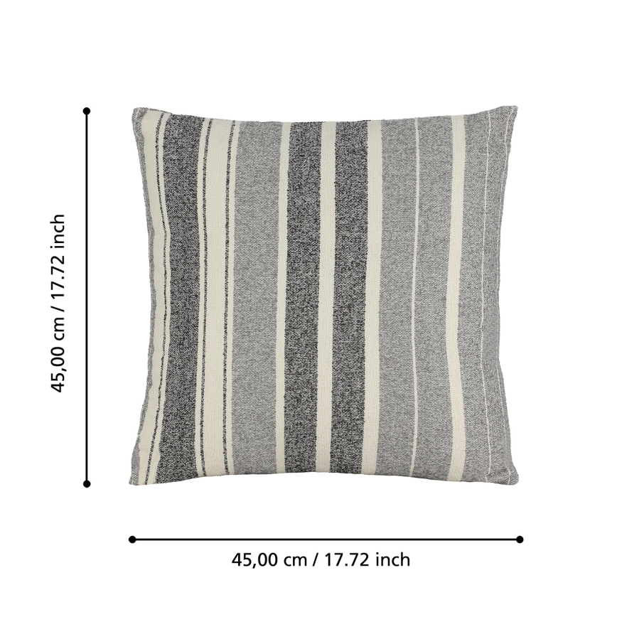 Eglo 420003 - Cojín decorativo CHEVERY 45x45 cm gris
