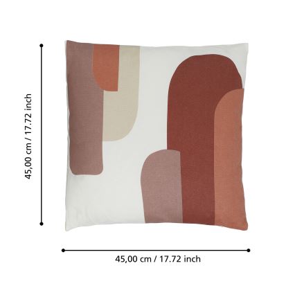 Eglo 420007 - Cojín decorativo CHEVERY 45x45 cm blanco/rojo