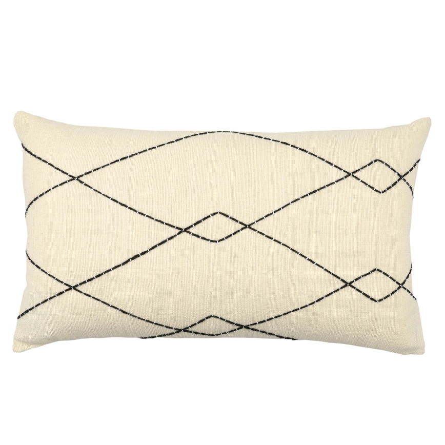 Eglo 420042 - Cojín decorativo CHEVERY 35x60 cm beige/negro