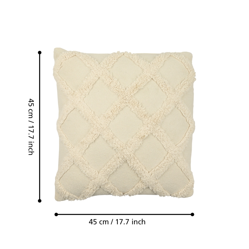 Eglo 420058 - Cojín decorativo CHEVERY 45x45 cm, color crema