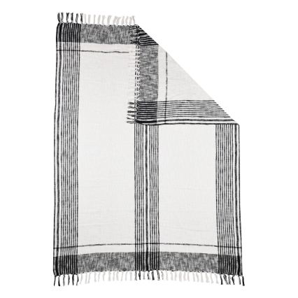 Eglo 420063 - Cubrecama CHEVERY 170x130 cm blanco/gris
