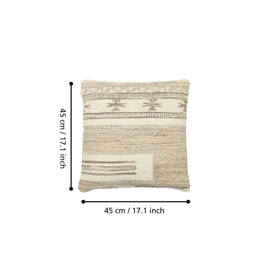 Eglo 420071 - Cojín decorativo CHEVERY 45x45 cm beige