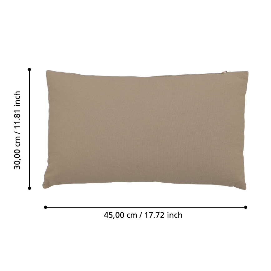 Eglo 420082 - Cojín decorativo ILES 30 x 45 cm, marrón