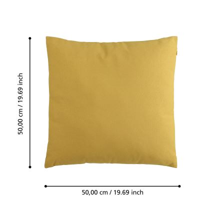 Eglo 420093 - Cojín decorativo ILES 50x50 cm amarillo