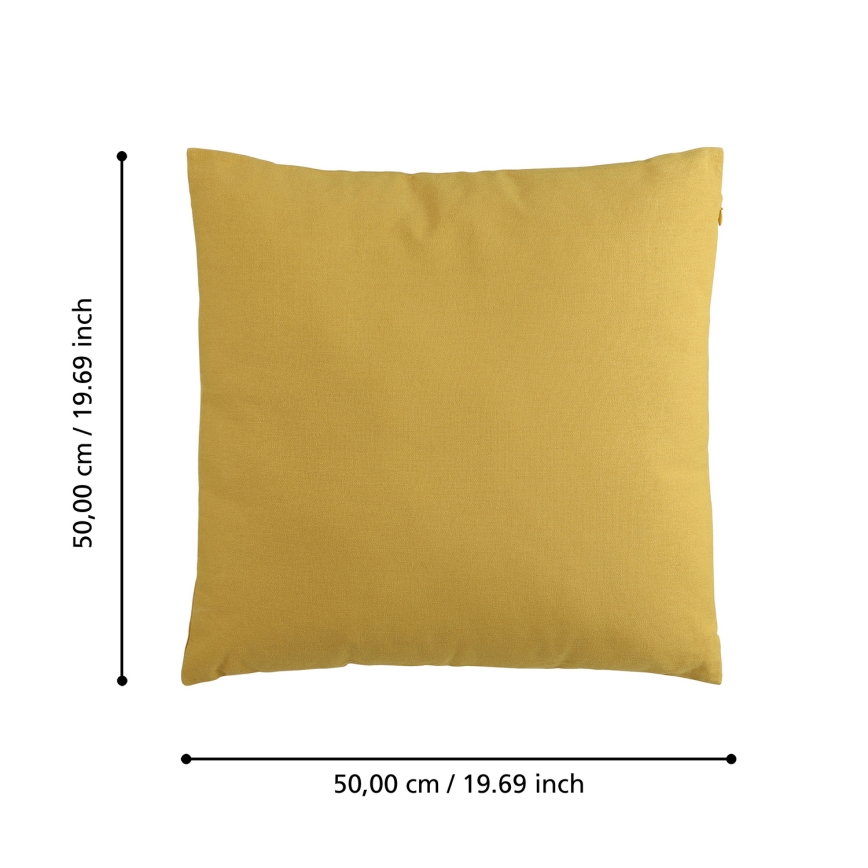 Eglo 420093 - Cojín decorativo ILES 50x50 cm amarillo