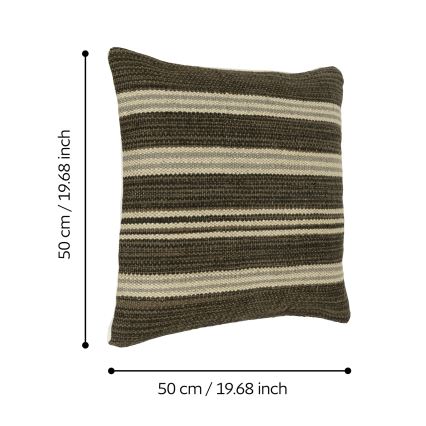 Eglo 420104 - Cojín decorativo CHEVERY 50x50 cm marrón