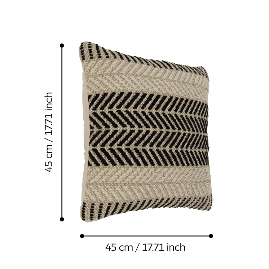 Eglo 420124 - Cojín decorativo CHEVERY, 45 x 45 cm, marrón