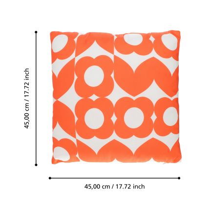 Eglo 420247 - Cojín decorativo TSUNAN 45x45 cm naranja