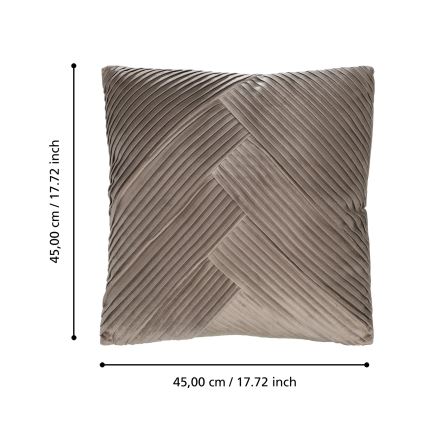 Eglo 420266 - Cojín decorativo SHOURA 45 x 45 cm, marrón