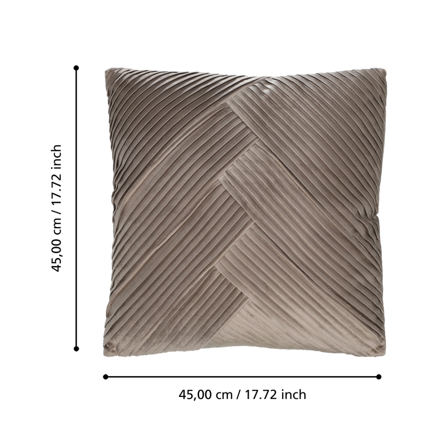 Eglo 420266 - Cojín decorativo SHOURA 45 x 45 cm, marrón