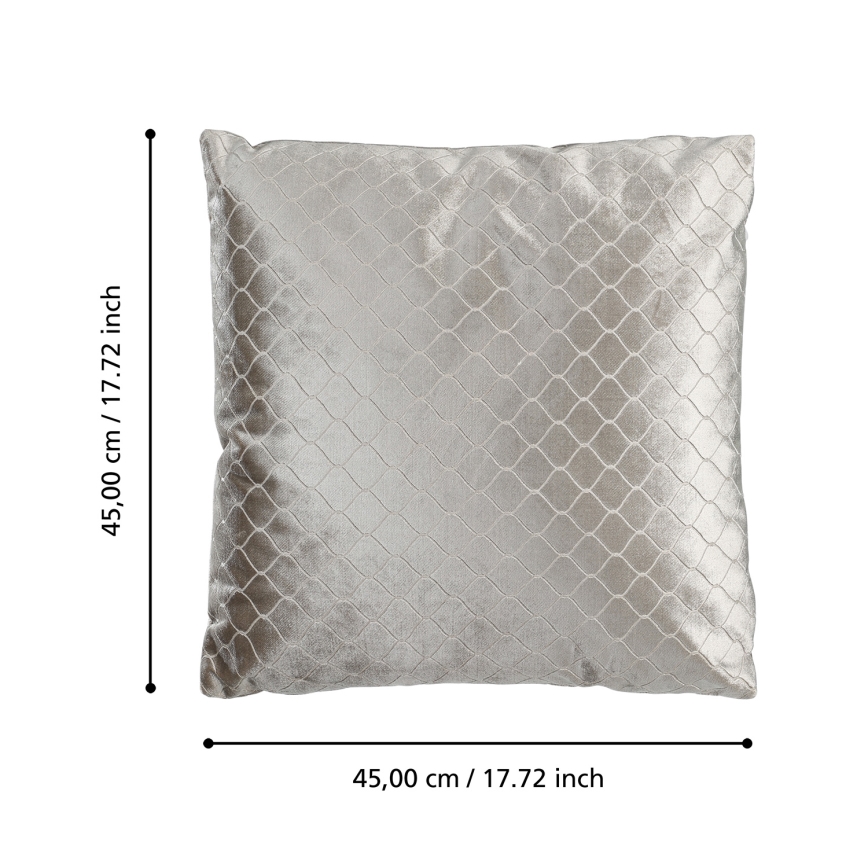 Eglo 420284 - Cojín decorativo SINGU 45x45 cm gris