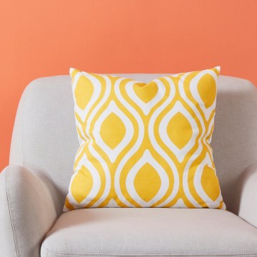 Eglo 420293 - Cojín decorativo CHEVERY 45x45 cm amarillo