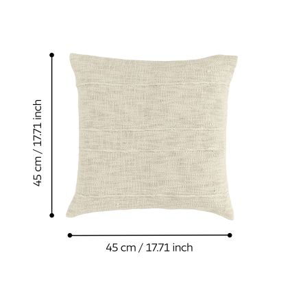 Eglo 420335 - Cojín decorativo SHILABO 45x45 cm beige