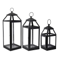 Eglo 422078 - SET 3x Linterna DAPITAN negro