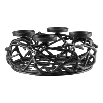 Eglo 422732 - Portavelas OROQUIETA 13,5x35 cm negro