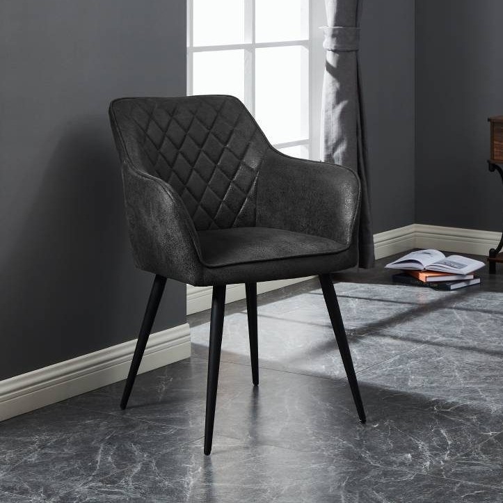 Eglo 424936 - Silla de comedor MASANTOL 83x57,5 cm gris