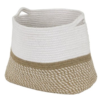 Eglo 426562 - Cesta decorativa TOYAMA 25x30 cm blanca/beige