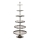 Eglo 427652 - Soporte para servir BABIRIK 206x79 cm, plateado
