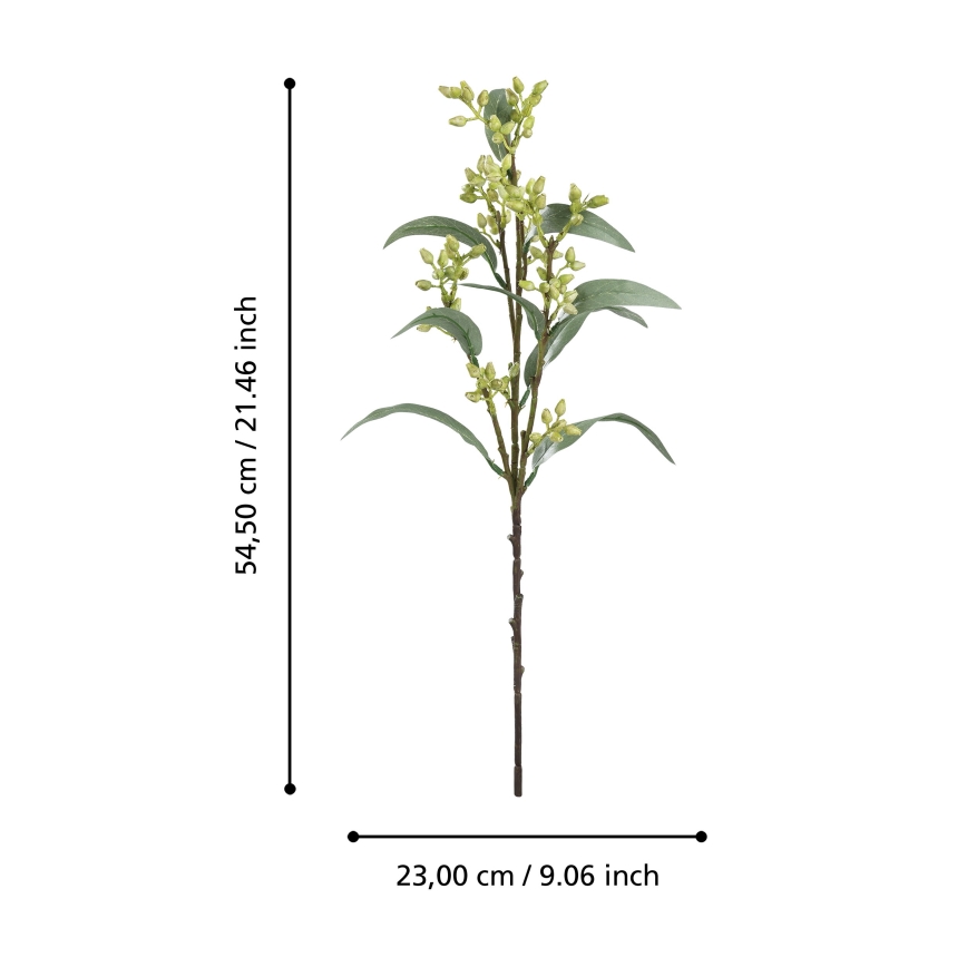 Eglo - Flor artificial 54,5 cm Verde