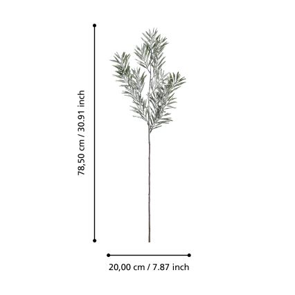 Eglo - Flor artificial 78,5 cm Verde