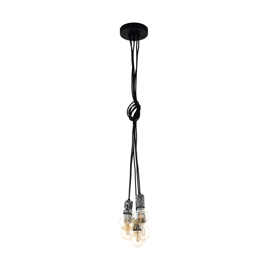 Eglo 43314 - Lámpara colgante con cable COULSDON 5xE27/10W/230V