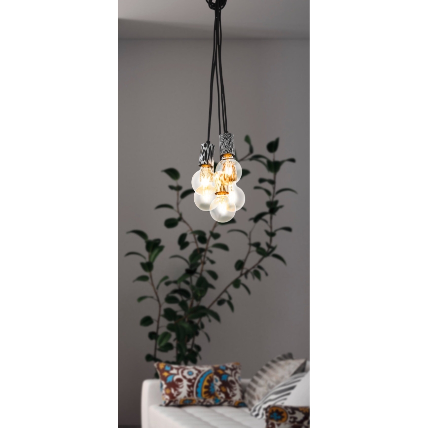 Eglo 43314 - Lámpara colgante con cable COULSDON 5xE27/10W/230V