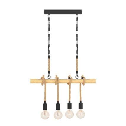 Eglo 43318 - Lámpara de araña con cadena YOUNGSTOWN 4xE27/40W/230V