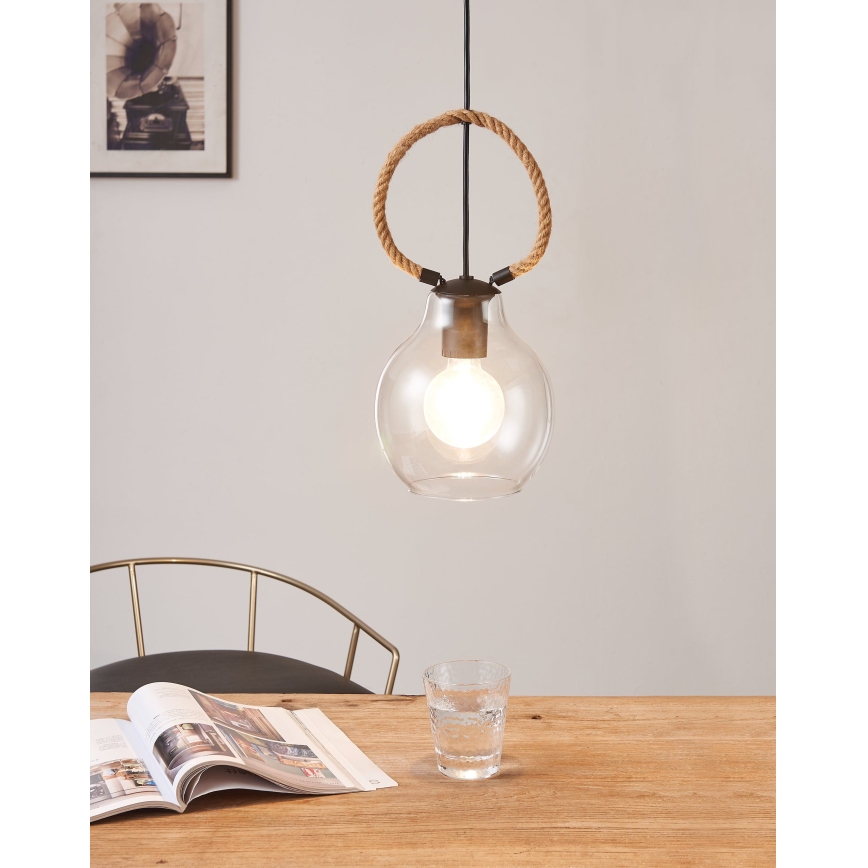 Eglo 43617 - Lámpara colgante con cable RODING 1xE27/40W/230V