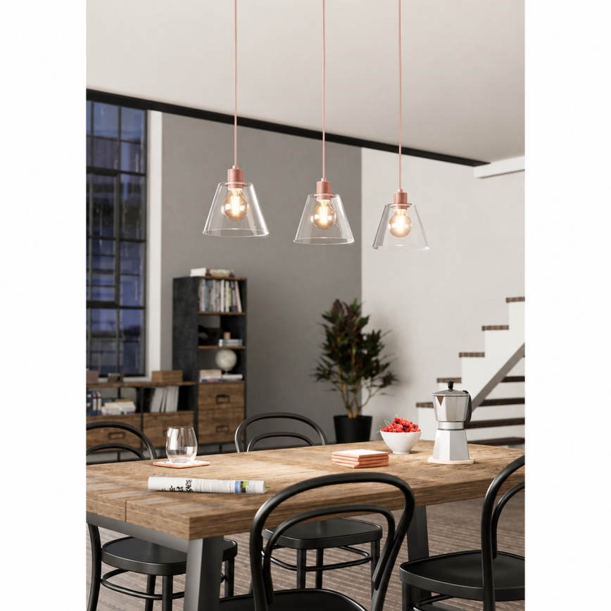 Eglo - Lámpara colgante 3xE27/40W/230V