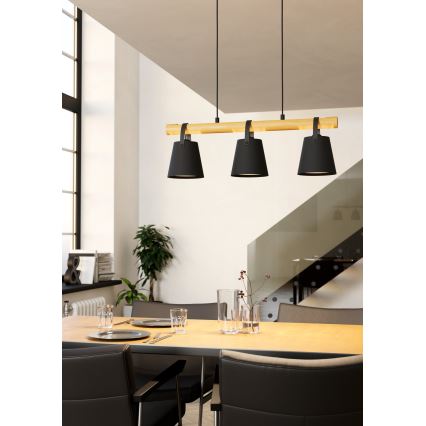 Eglo - Lámpara colgante 3xE27/10W/230V