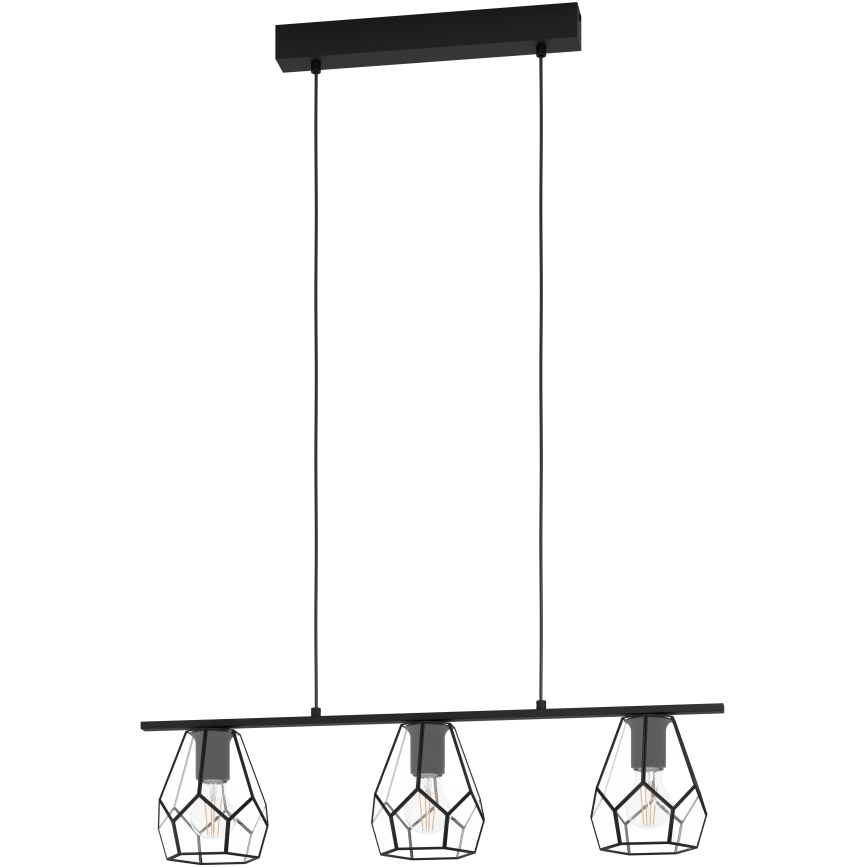Eglo - Lámpara LED colgante con cable 3xE27/40W/230V
