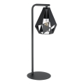 Eglo 43703 - Lámpara de sobremesa CARLTON 1xE27/60W/230V negra