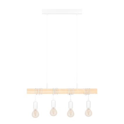 Eglo - Lámpara colgante con cable TOWNSHEND 4xE27/60W/230V