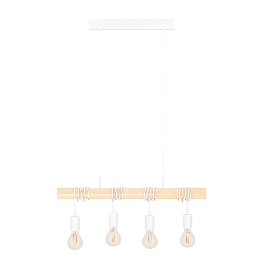 Eglo - Lámpara colgante con cable TOWNSHEND 4xE27/60W/230V
