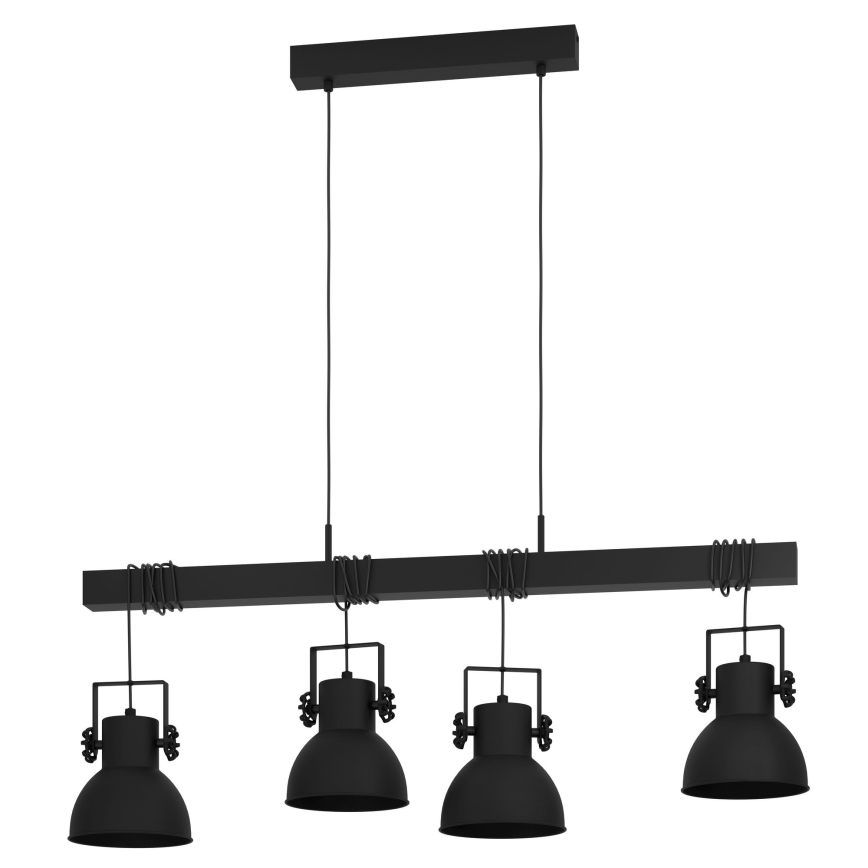Eglo - Lámpara colgante con cable 4xE27/40W/230V